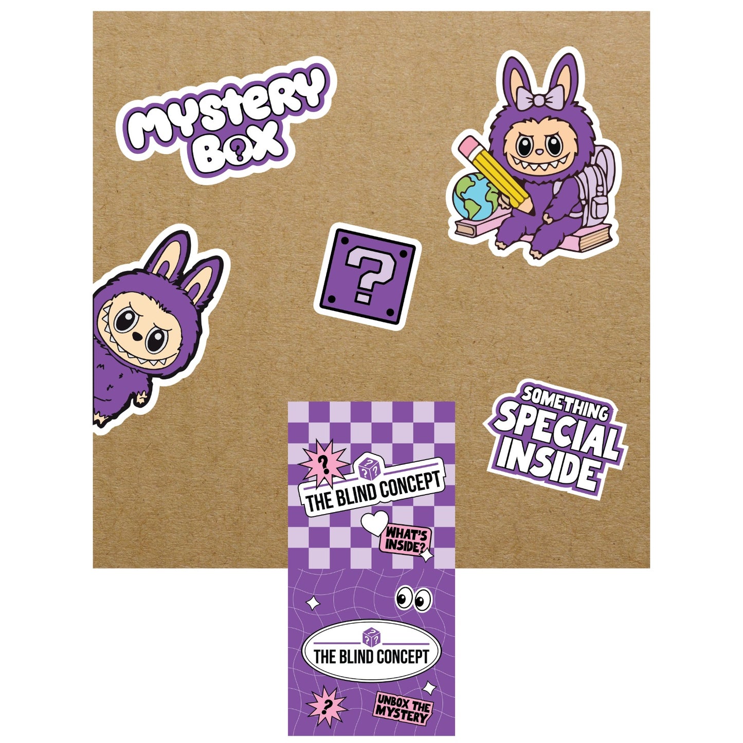 Labubu School Essentials Blind Box + 1 SURPRISE AUTHENTIC LABUBU BLIND BOX