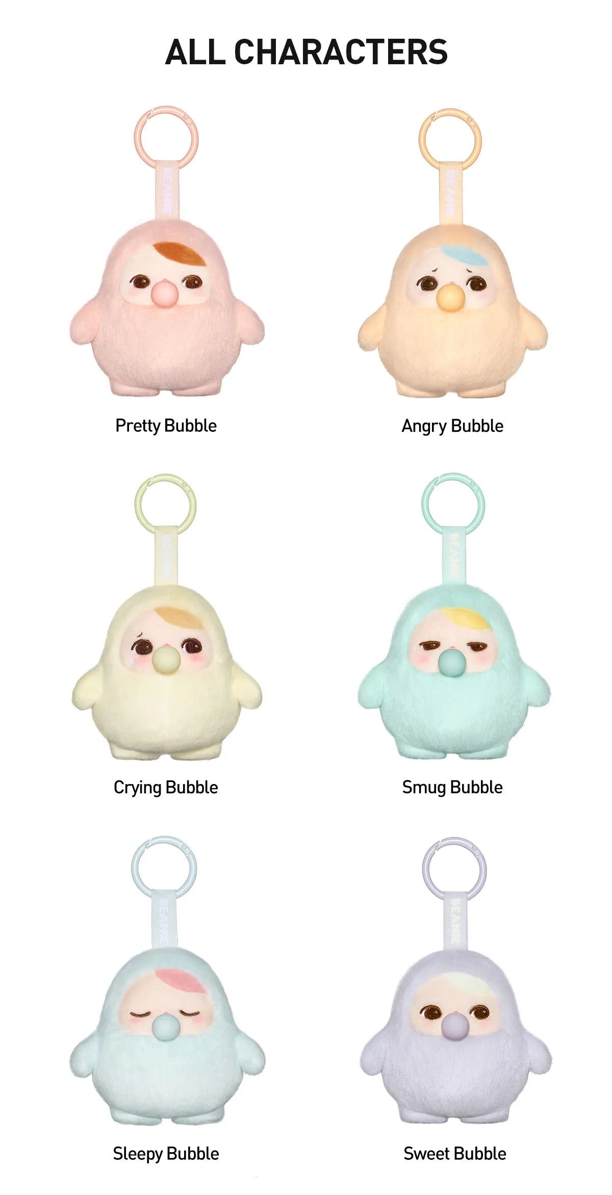 POP MART PUCKY BEANIE BUBBLE UP SERIES-Plush Pendant Blind Box (1 piece)