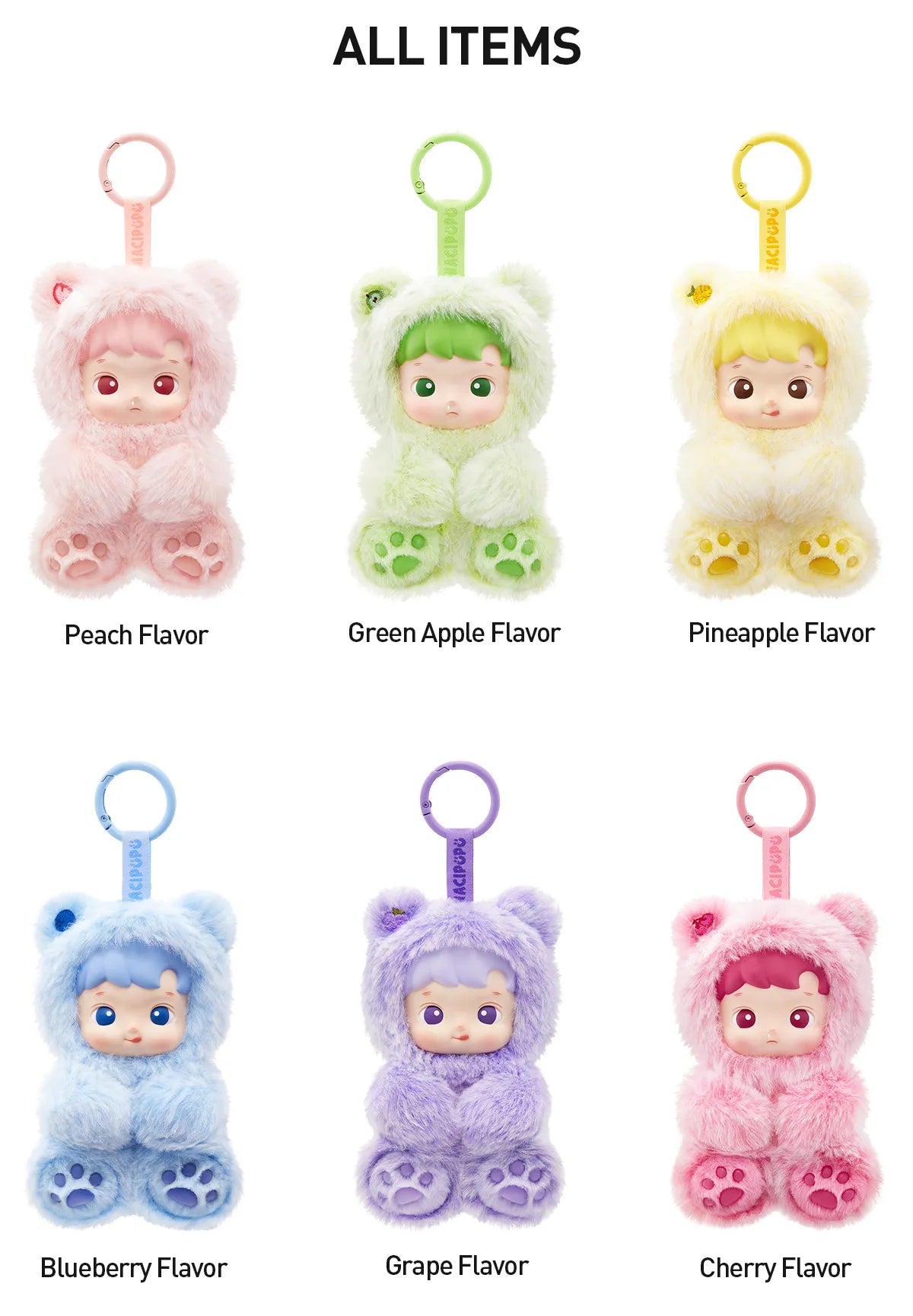POP MART HACIPUPU Gummy Bear Series - Vinyl Plush - 1 Blind Box (1 piece)