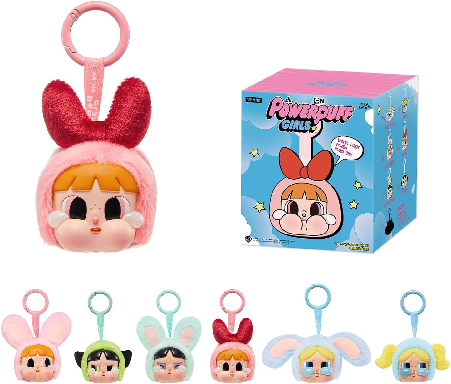 POP MART CRYBABY Γ Powerpuff Girls Series-Vinyl Face Plush - 1 blind box (1 piece)
