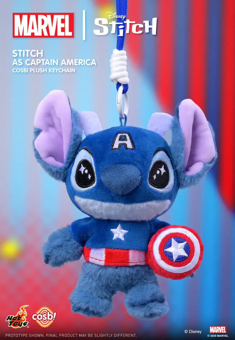 Hot Toys Marvel Stitch Cosbi Plush Keychain Collection - Blind box (1 piece)