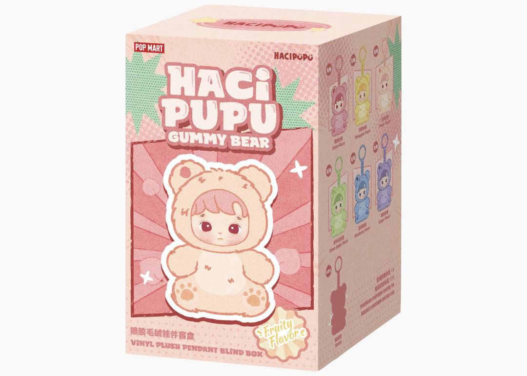 POP MART HACIPUPU Gummy Bear Series - Vinyl Plush - 1 Blind Box (1 piece)