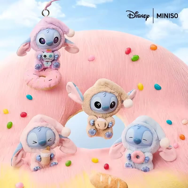 MINISO STITCH Eat Something Before Sleep Keychain - Blind Box (1 piece)