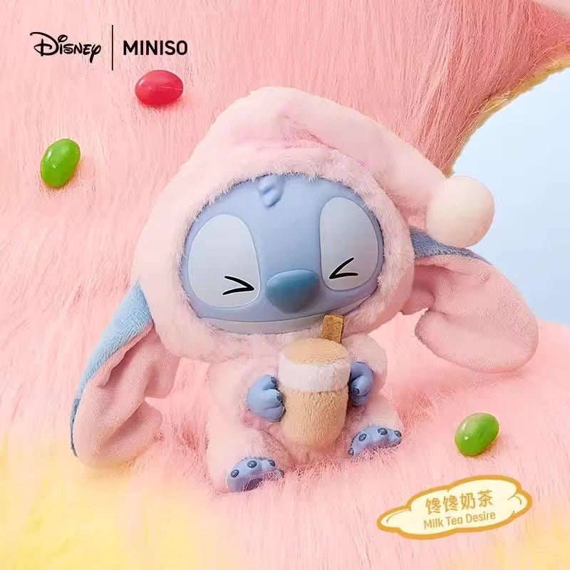 MINISO STITCH Eat Something Before Sleep Keychain - Blind Box (1 piece)