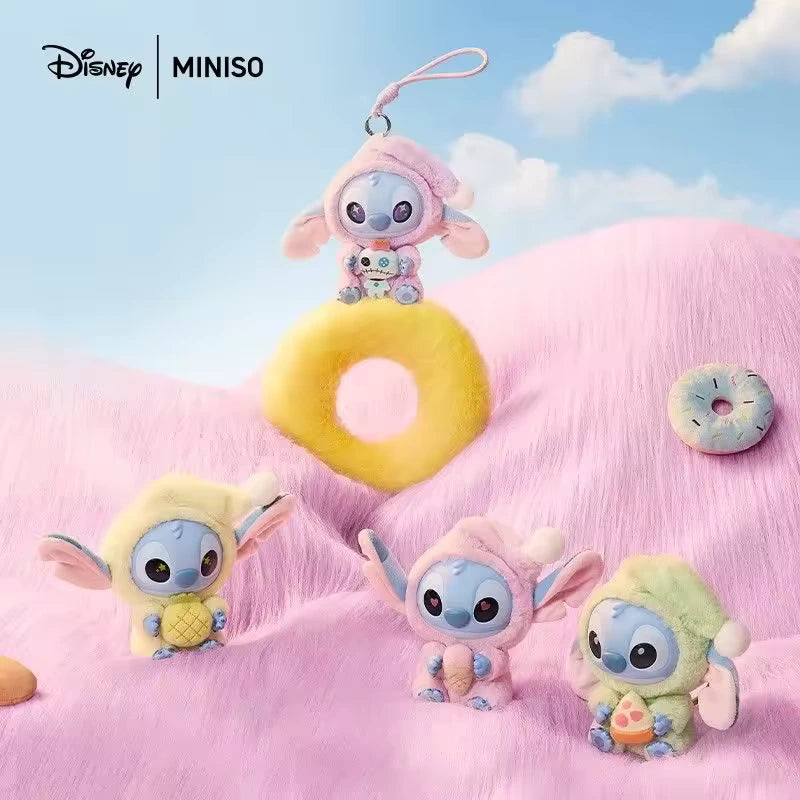 MINISO STITCH Eat Something Before Sleep Keychain - Blind Box (1 piece)
