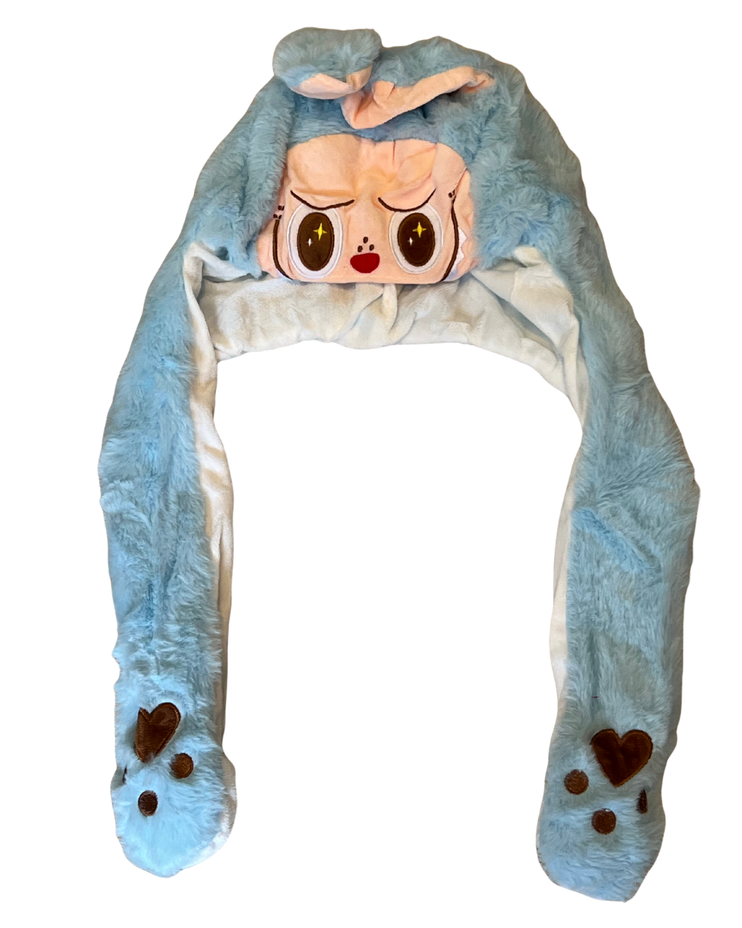 Labubu Moving Ears Air Pumping Plush Hat
