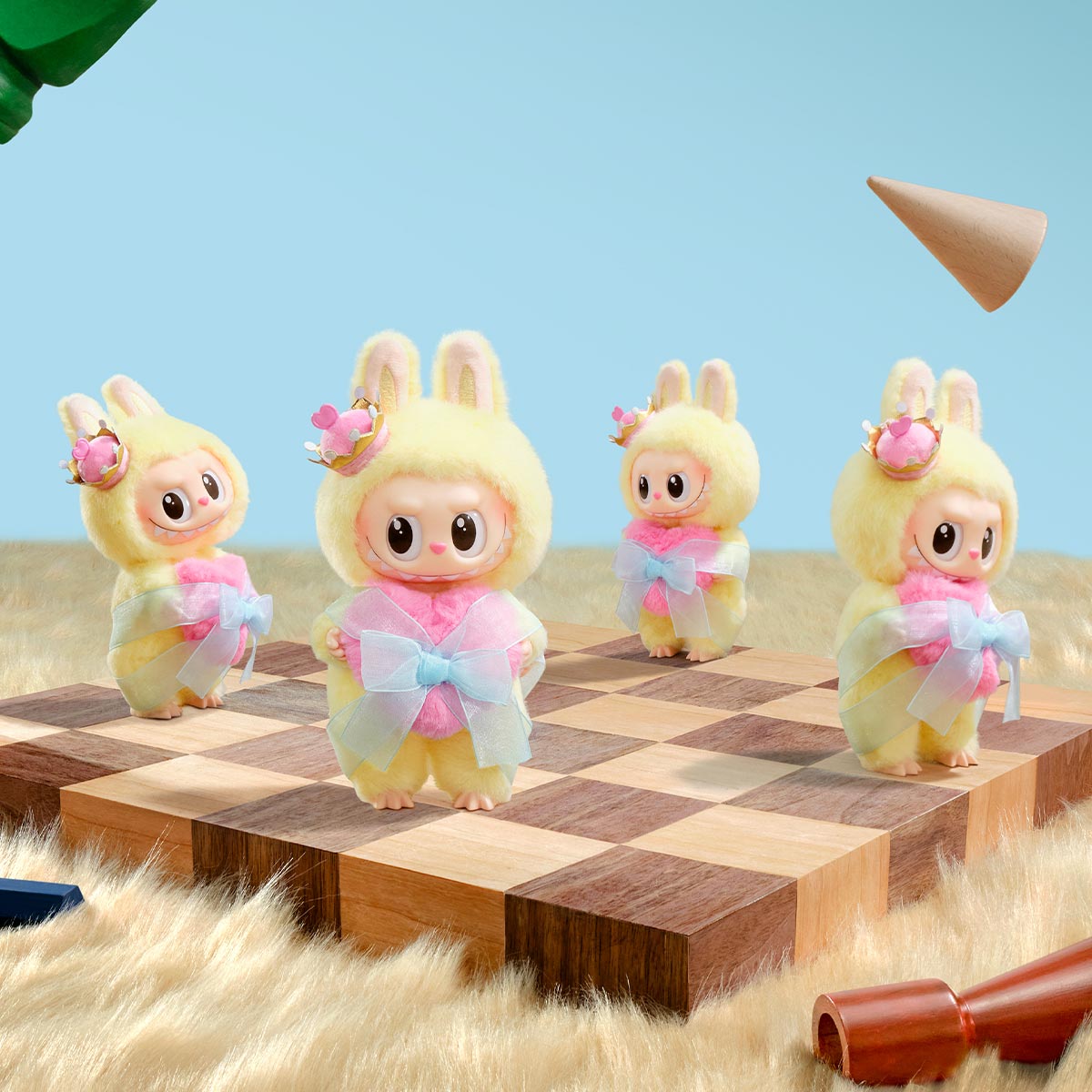 POP MART The Monsters  - Let's Checkmate Series-Vinyl Plush Hanging Card Box (1 piece)