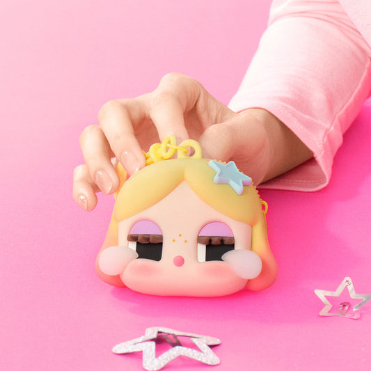 POP MART CRYBABY Shiny Shiny Series 1 box Hanging Earphone Case (1 piece)
