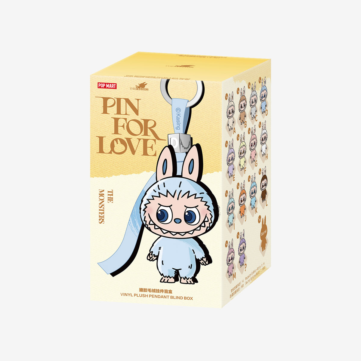 POPMART THE MONSTERS - LABUBU PIN FOR LOVE SERIES- Vinyl Plush Pendant Blind Box (A-M) - 1 piece