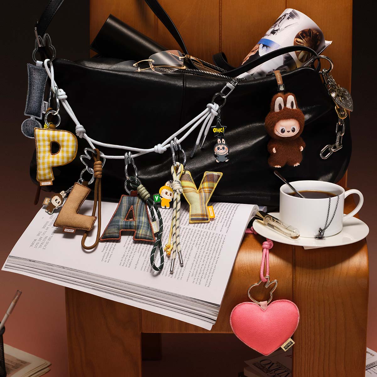 POPMART THE MONSTERS - Labubu Pin for Love Series- Letter Pendant Blind Box (A-M) - 1 piece