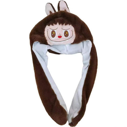 Labubu Moving Ears Air Pumping Plush Hat
